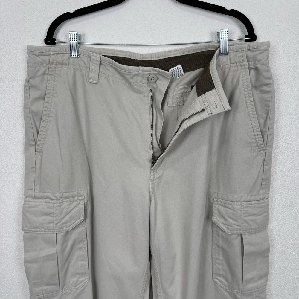Vintage Y2K GAP Pants Mens 38x30 Beige Khaki Cargo Loose Baggy Wide Skate 2000s - Picture 5 of 16